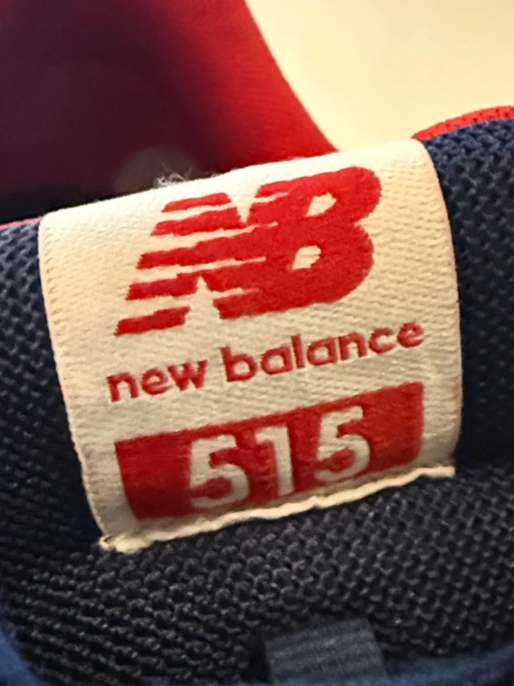 New Balance Men's White Navy & Red 515 Runner Sneakers